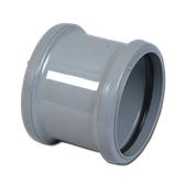 Pipe Coupling Double Socket Grey